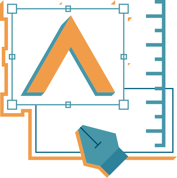 Graphic design Icon with Alpha favicon